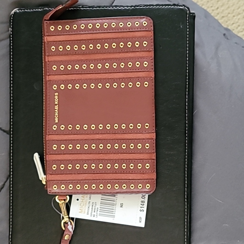 Michael Kors Brooklyn Grommet Wristlet